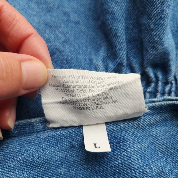 Paradise Bay Sportswear Denim Jeans and Matching Vest Size 12 - Picture 12 of 12